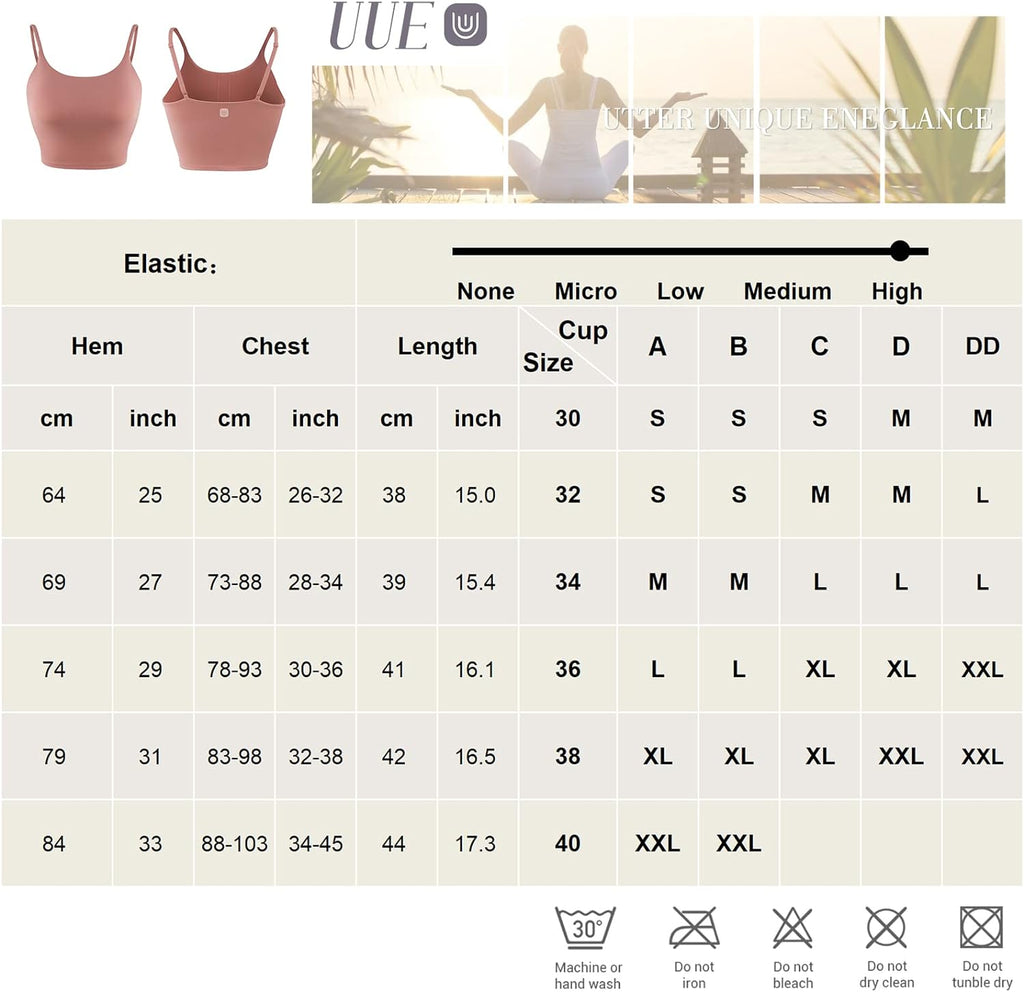 Sports Bra for Women, Longline Padded Strappy Sports Bras Medium Support Yoga Gym Running Workout Crop Tank Tops