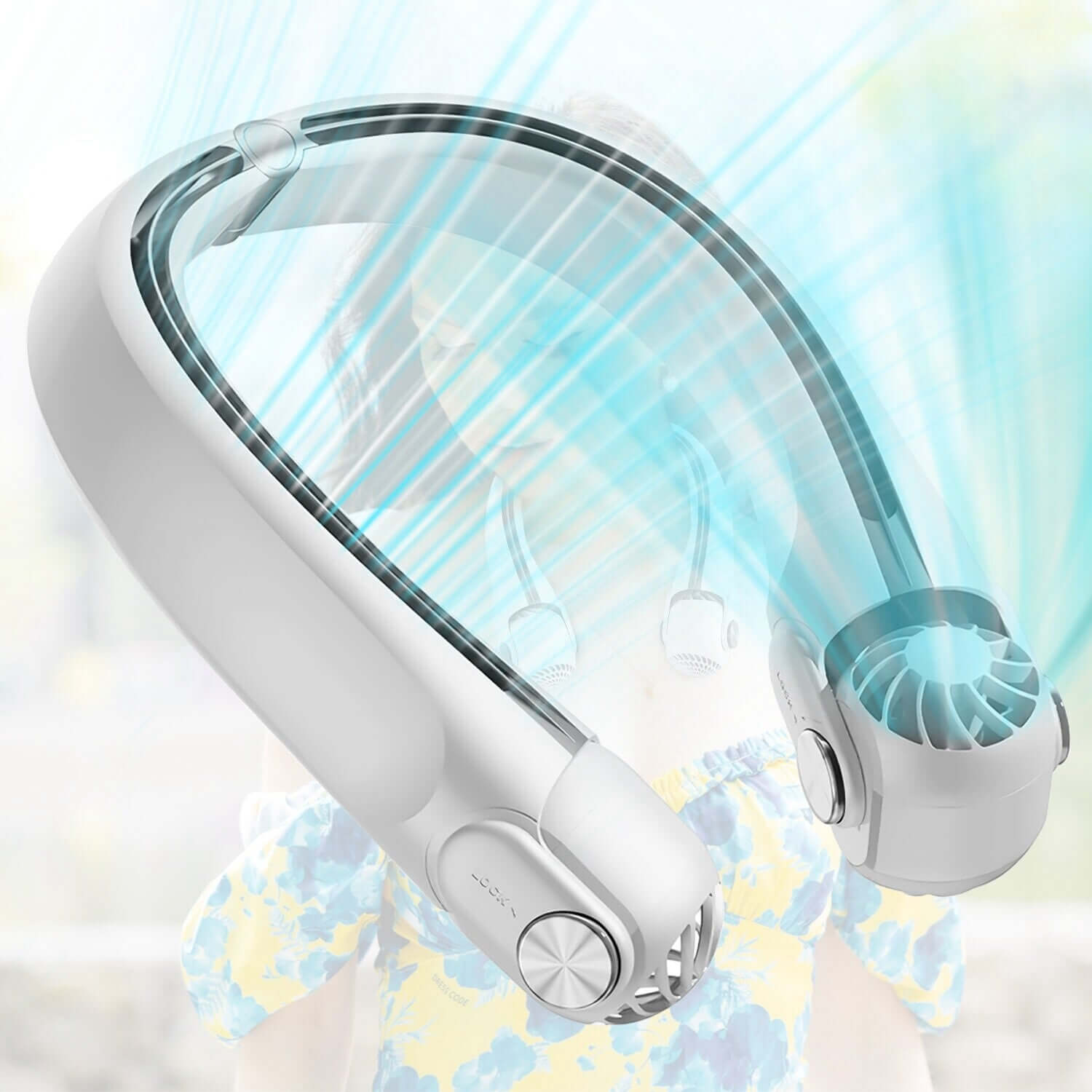 Portable Neck Fan Hands-Free with 360 Cooling