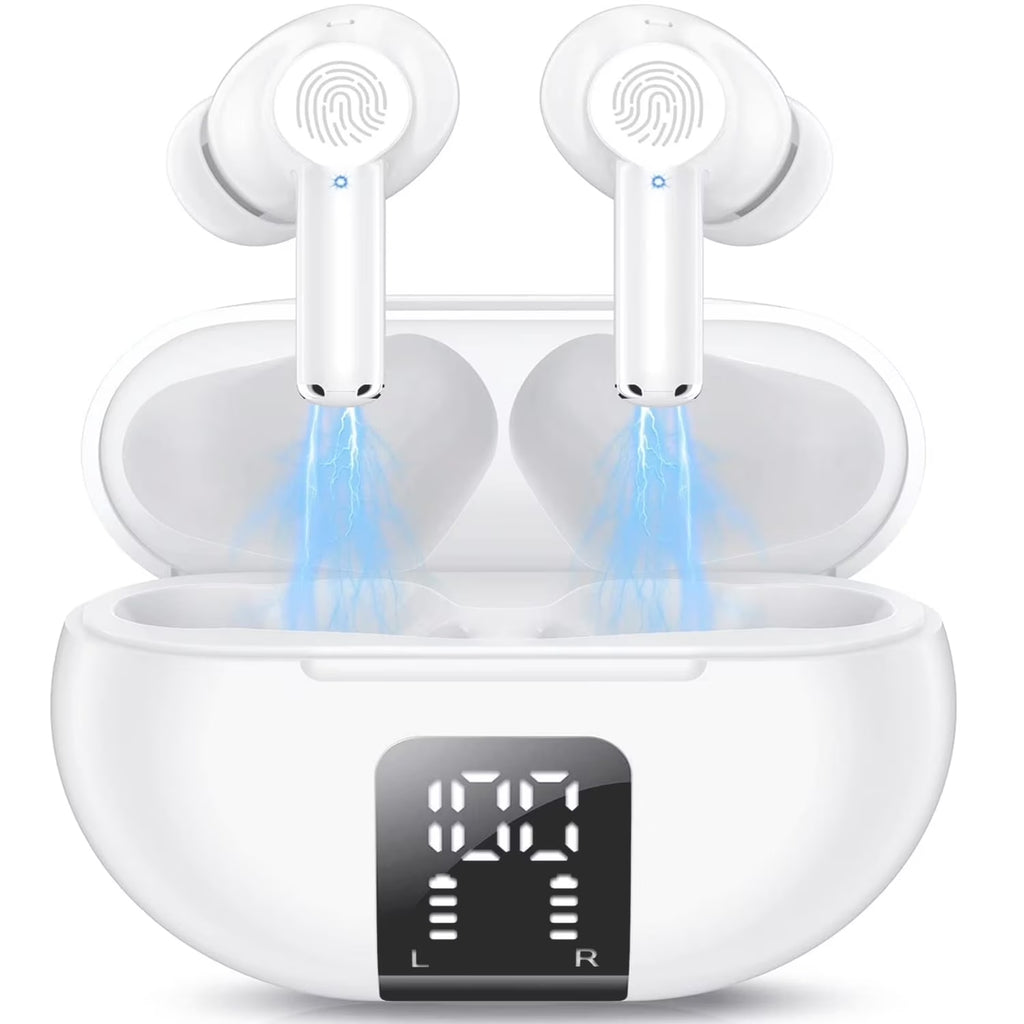 Bluetooth earbuds with charging case