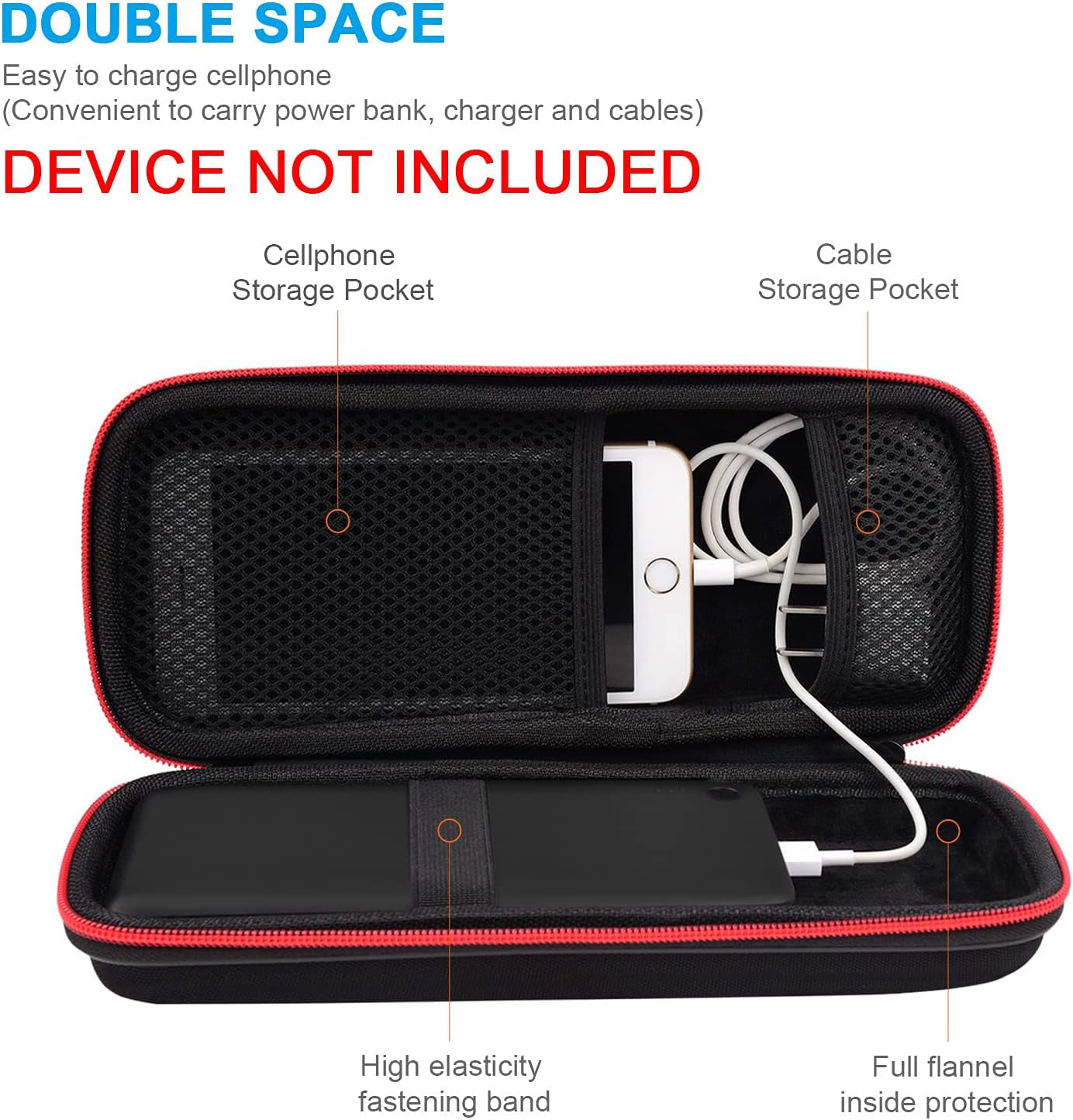 Power Bank Hard Travel Case Large