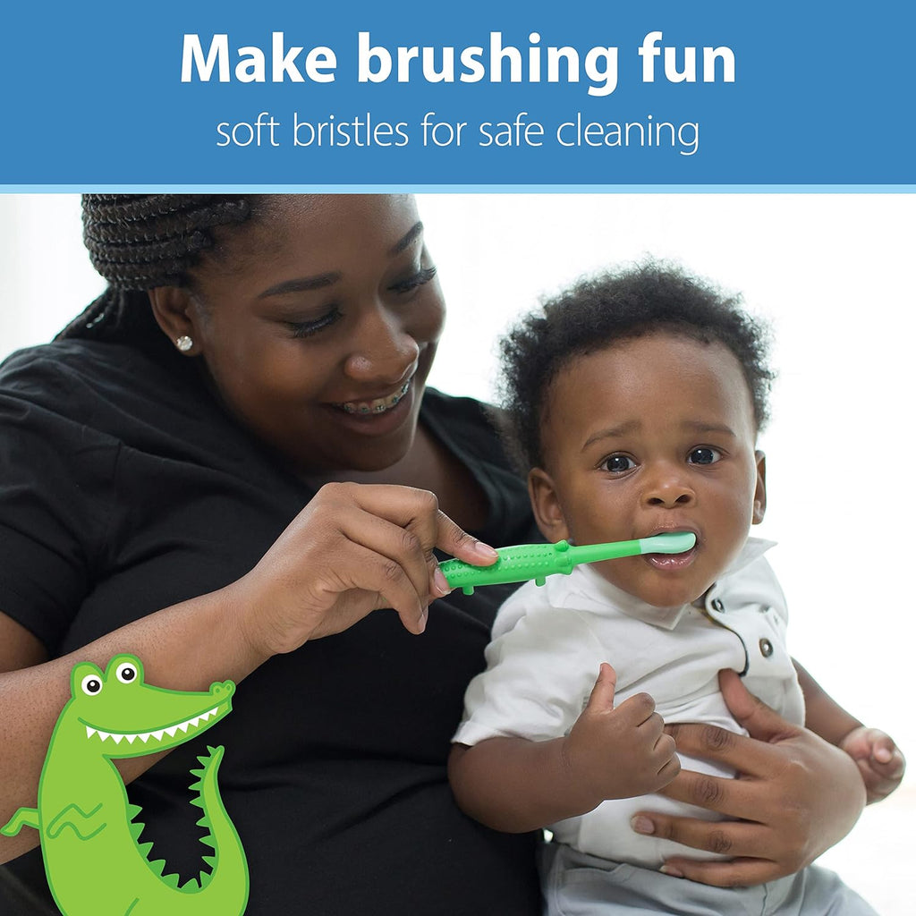 Baby Toothbrush - Crocodile, BPA Free, Age 1-4Y