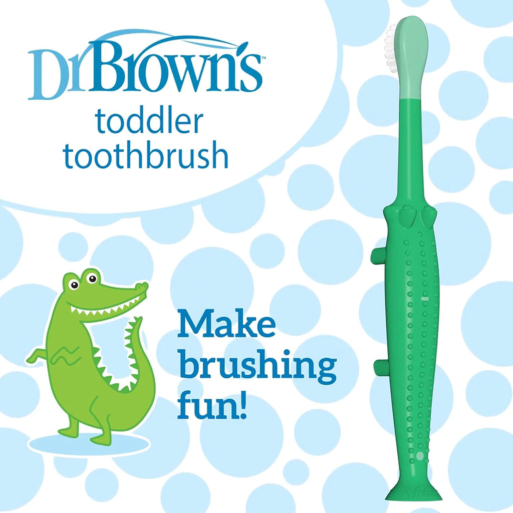 Baby Toothbrush - Crocodile, BPA Free, Age 1-4Y