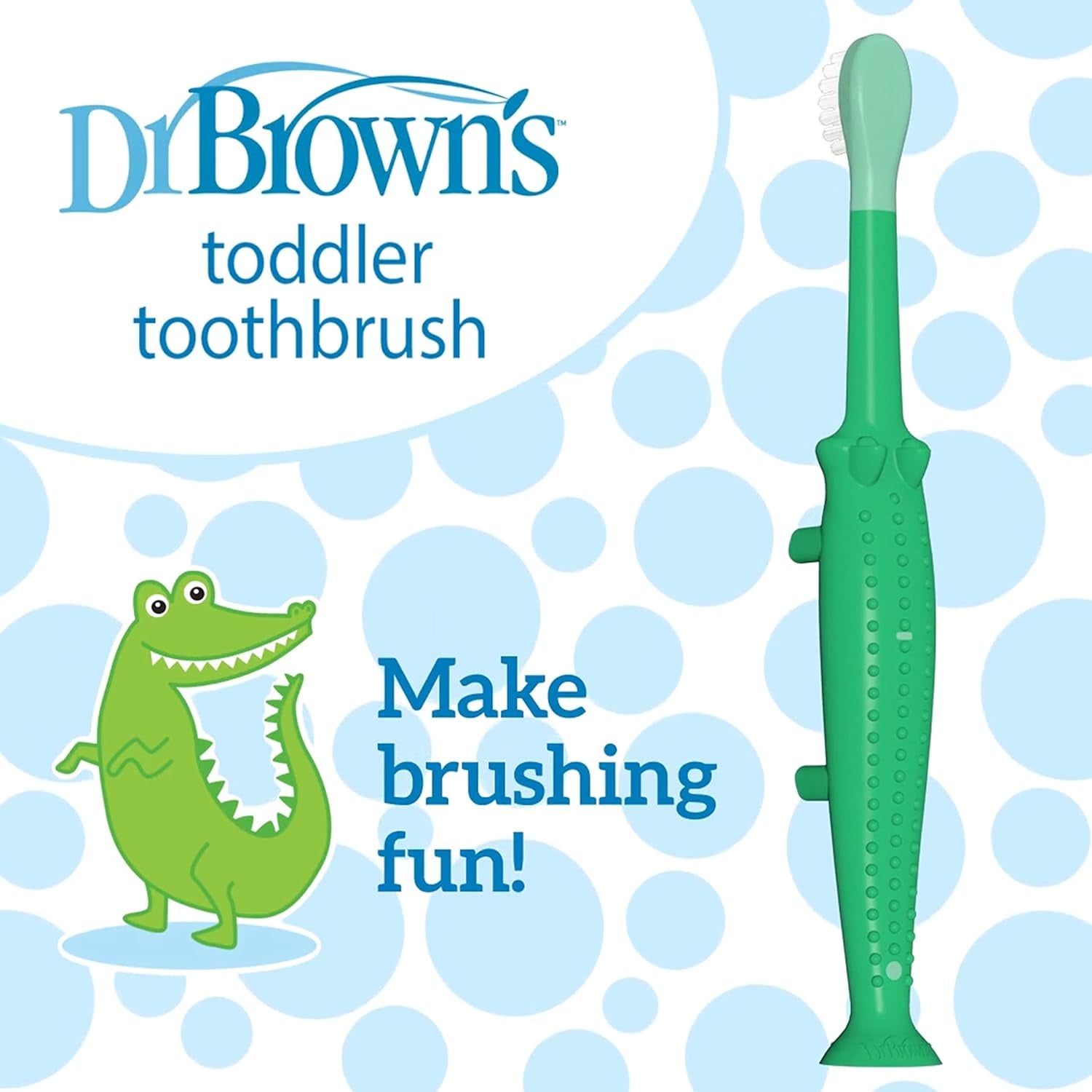 Baby Toothbrush - Crocodile, BPA Free, Age 1-4Y