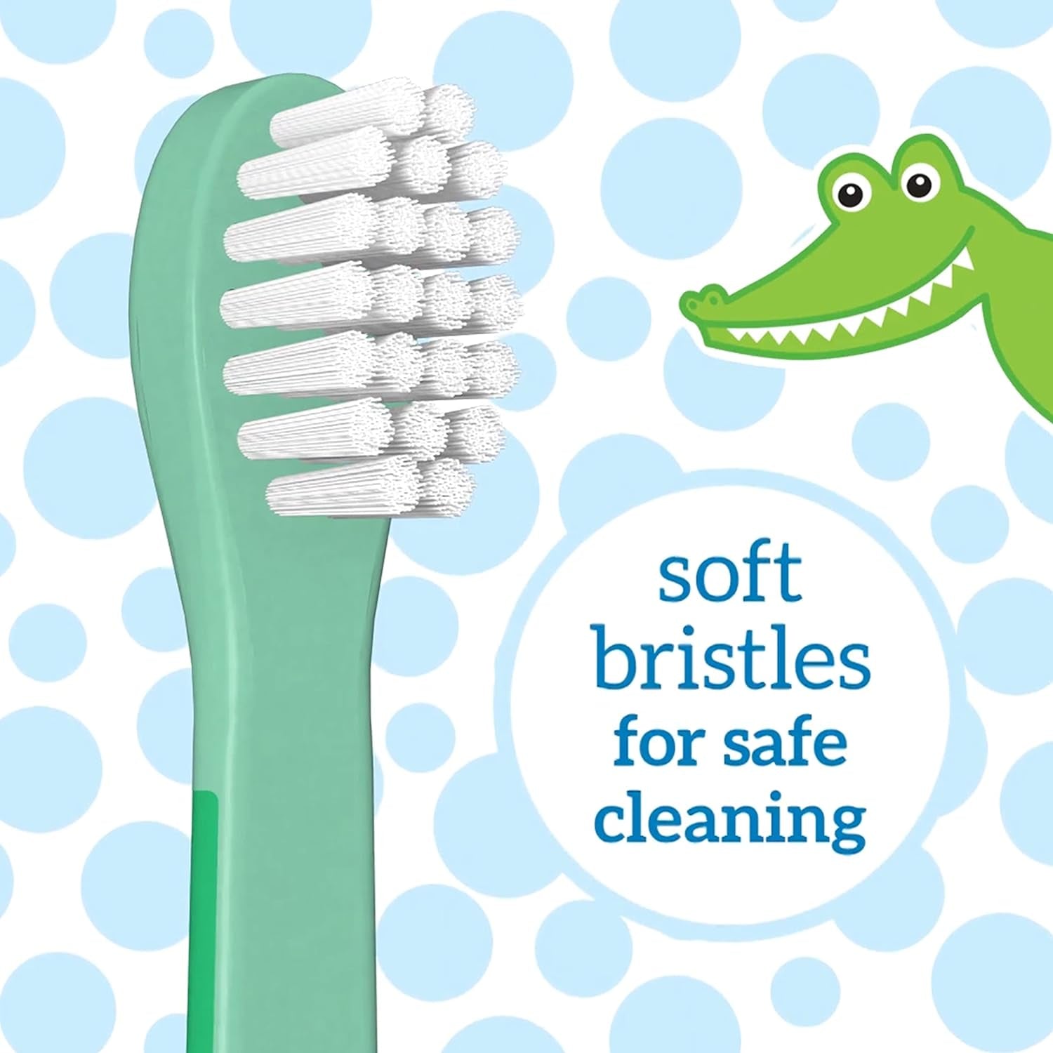 Baby Toothbrush - Crocodile, BPA Free, Age 1-4Y