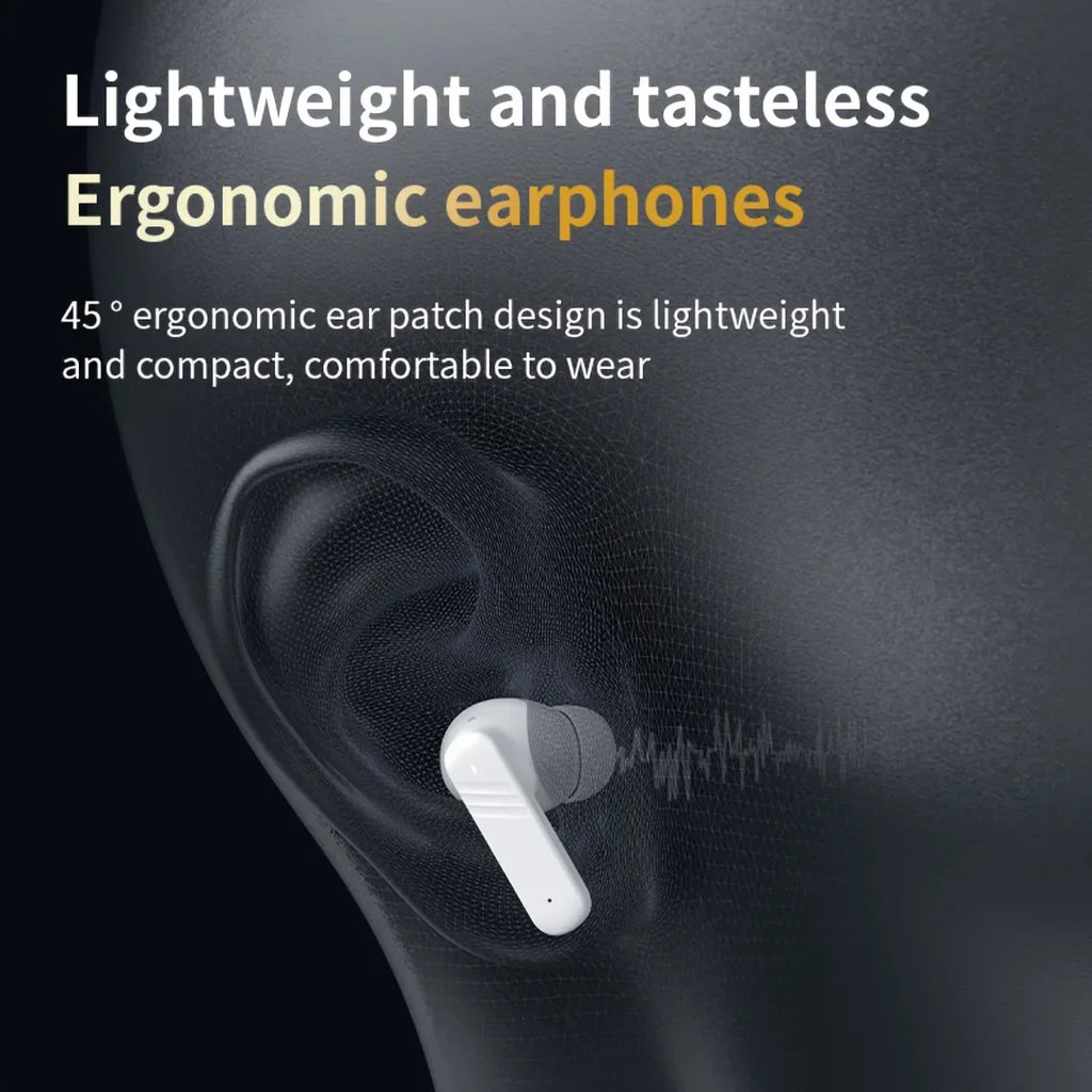 Active Noise Cancelling Bluetooth Earbuds ANC with Smart Touch Screen TWS True Wireless Ear Buds Earphones for Iphone Android
