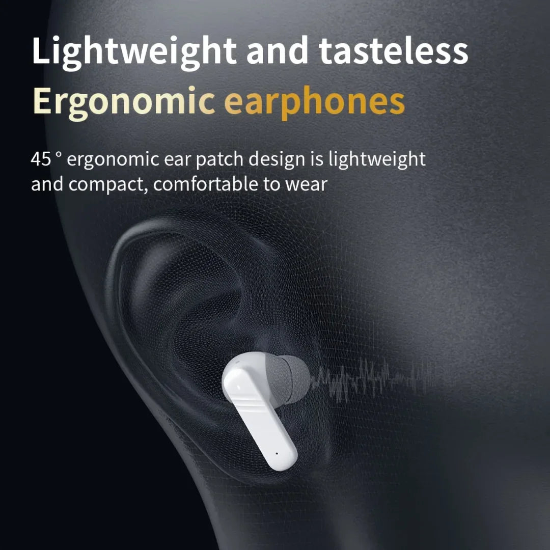Active Noise Cancelling Bluetooth Earbuds ANC with Smart Touch Screen TWS True Wireless Ear Buds Earphones for Iphone Android