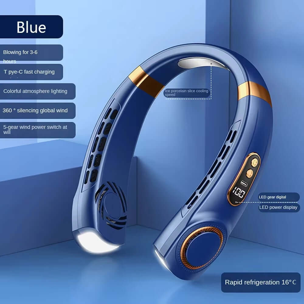 portable bladeless neck fan GOOD