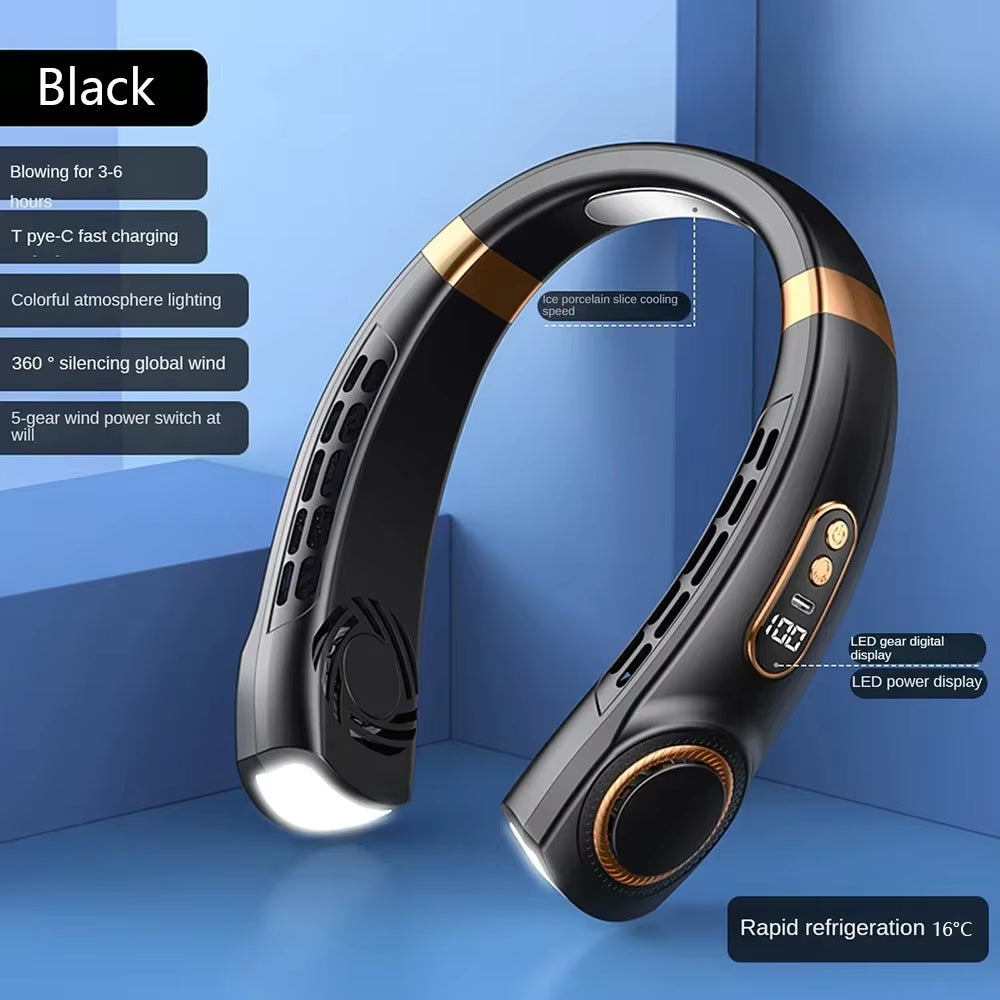portable bladeless neck fan GOOD