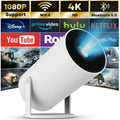 Projector 4K 1080P Support with Bluetooth and Wifi 6, Auto Correction/Focus, Mini Projector Smart for Movie Projection